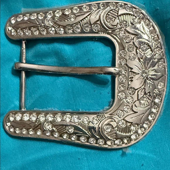 Accessories - Silver Embellished Belt Buckle new